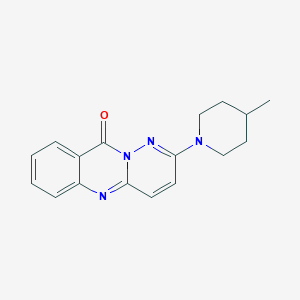molecular formula C17H18N4O B2732121 2-(4-Methylpiperidin-1-yl)pyridazino[6,1-b]quinazolin-10-one CAS No. 500198-68-5