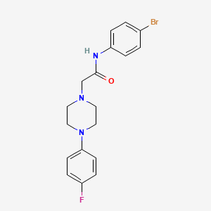 molecular formula C18H19BrFN3O B2732130 N-(4-bromophenyl)-2-[4-(4-fluorophenyl)piperazin-1-yl]acetamide CAS No. 303091-47-6