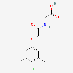 molecular formula C12H14ClNO4 B2732134 2-[2-(4-Chloro-3,5-dimethylphenoxy)acetamido]acetic acid CAS No. 853743-94-9