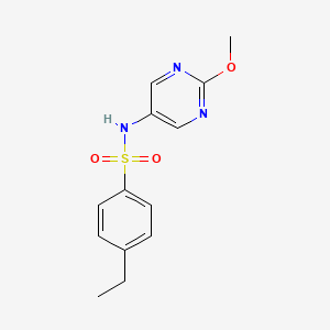 molecular formula C13H15N3O3S B2732141 4-乙基-N-(2-甲氧吡嘧啶-5-基)苯磺酰胺 CAS No. 1421499-35-5