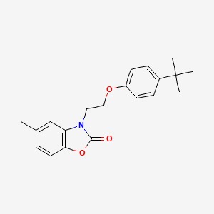 3-[2-(4-tert-butylphenoxy)ethyl]-5-methyl-2,3-dihydro-1,3-benzoxazol-2-one