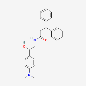 N-(2-(4-(dimethylamino)phenyl)-2-hydroxyethyl)-3,3-diphenylpropanamide