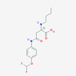 2-(Butylamino)-4-((4-(difluoromethoxy)phenyl)amino)-4-oxobutanoic acid