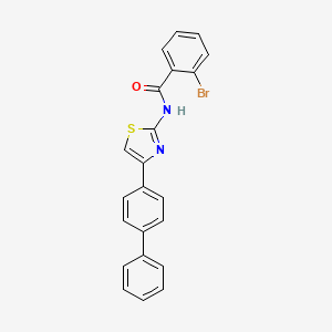 2-bromo-N-[4-(4-phenylphenyl)-1,3-thiazol-2-yl]benzamide