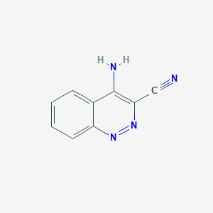 molecular formula C9H6N4 B2732171 4-Aminocinnoline-3-carbonitrile CAS No. 63924-09-4