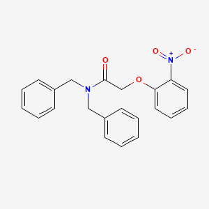 molecular formula C22H20N2O4 B2732179 N,N-dibenzyl-2-(2-nitrophenoxy)acetamide CAS No. 397278-87-4