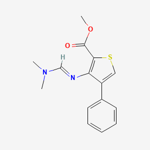 methyl 3-{[(1E)-(dimethylamino)methylene]amino}-4-phenylthiophene-2-carboxylate