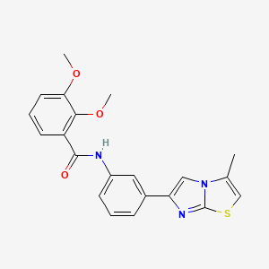 2,3-dimethoxy-N-[3-(3-methylimidazo[2,1-b][1,3]thiazol-6-yl)phenyl]benzamide