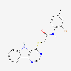 N-(tert-butyl)-6-(4-chlorophenyl)-2-(4-ethylpiperazin-1-yl)imidazo[2,1-b][1,3,4]thiadiazol-5-amine