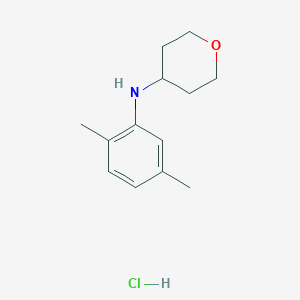N-(2,5-dimethylphenyl)oxan-4-amine hydrochloride