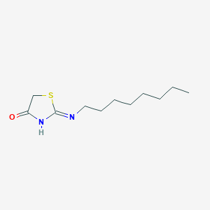 molecular formula C11H20N2OS B2732251 2-(Octylamino)-4,5-dihydro-1,3-thiazol-4-one CAS No. 30686-80-7