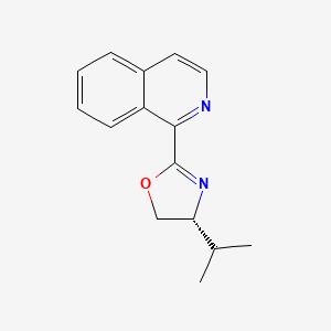 molecular formula C15H16N2O B2732259 (R)-4-Isopropyl-2-(isoquinolin-1-yl)-4,5-dihydrooxazole CAS No. 280755-83-1