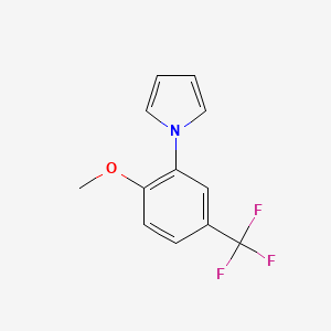 molecular formula C12H10F3NO B2732265 1-[2-methoxy-5-(trifluoromethyl)phenyl]-1H-pyrrole CAS No. 218287-53-7