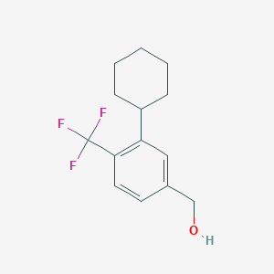 [3-Cyclohexyl-4-(trifluoromethyl)phenyl]methanol