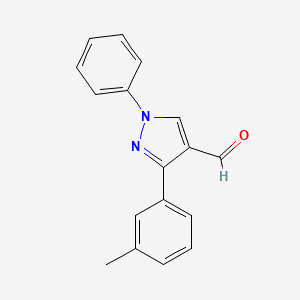 molecular formula C17H14N2O B2732276 3-(3-methylphenyl)-1-phenyl-1H-pyrazole-4-carbaldehyde CAS No. 819793-63-0