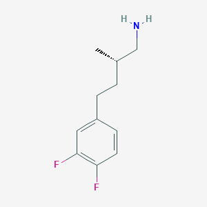molecular formula C11H15F2N B2732299 (2S)-4-(3,4-Difluorophenyl)-2-methylbutan-1-amine CAS No. 2248188-65-8