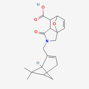 molecular formula C19H23NO4 B2732307 2-[(6,6-Dimethylbicyclo[3.1.1]hept-2-en-2-yl)methyl]-1-oxo-1,2,3,6,7,7a-hexahydro-3a,6-epoxyisoindole-7-carboxylic acid CAS No. 1212238-85-1