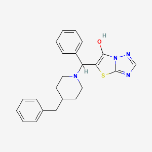5-((4-Benzylpiperidin-1-yl)(phenyl)methyl)thiazolo[3,2-b][1,2,4]triazol-6-ol