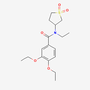 molecular formula C17H25NO5S B2732330 N-(1,1-二氧代四氢噻吩-3-基)-3,4-二乙氧基-N-乙基苯甲酰胺 CAS No. 898413-35-9