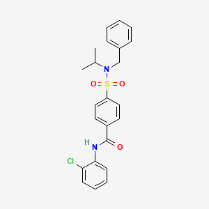 molecular formula C23H23ClN2O3S B2732336 4-(N-benzyl-N-isopropylsulfamoyl)-N-(2-chlorophenyl)benzamide CAS No. 868676-75-9