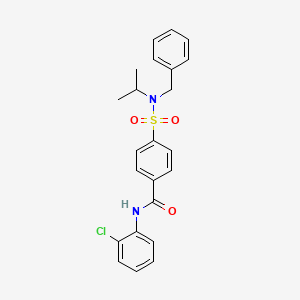 4-[benzyl(propan-2-yl)sulfamoyl]-N-(2-chlorophenyl)benzamide