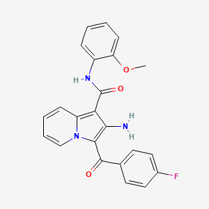 2-amino-3-(4-fluorobenzoyl)-N-(2-methoxyphenyl)indolizine-1-carboxamide