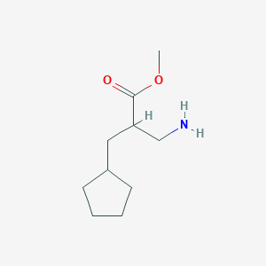 Methyl 3-amino-2-(cyclopentylmethyl)propanoate