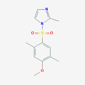 molecular formula C13H16N2O3S B273238 2,5-dimethyl-4-[(2-methyl-1H-imidazol-1-yl)sulfonyl]phenyl methyl ether 