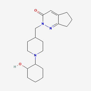 molecular formula C19H29N3O2 B2732383 2-{[1-(2-hydroxycyclohexyl)piperidin-4-yl]methyl}-2H,3H,5H,6H,7H-cyclopenta[c]pyridazin-3-one CAS No. 2195809-08-4