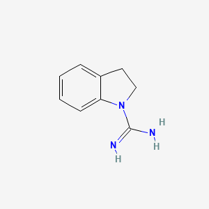 molecular formula C9H11N3 B2732384 2,3-dihydro-1H-indole-1-carboximidamide CAS No. 59589-60-5