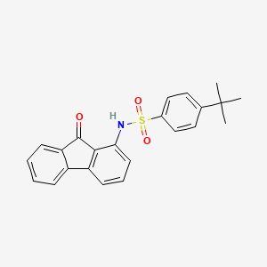 4-(tert-butyl)-N-(9-oxo-9H-fluoren-1-yl)benzenesulfonamide