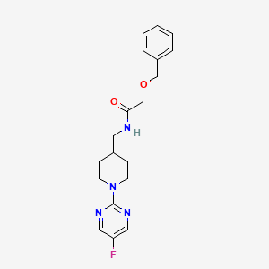 2-(benzyloxy)-N-((1-(5-fluoropyrimidin-2-yl)piperidin-4-yl)methyl)acetamide