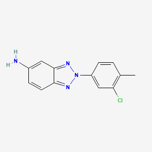2-(3-chloro-4-methylphenyl)-2H-1,2,3-benzotriazol-5-amine