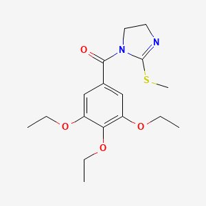 (2-(methylthio)-4,5-dihydro-1H-imidazol-1-yl)(3,4,5-triethoxyphenyl)methanone