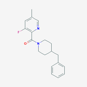 2-(4-Benzylpiperidine-1-carbonyl)-3-fluoro-5-methylpyridine