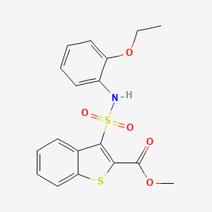 molecular formula C18H17NO5S2 B2732422 甲基3-[(2-乙氧基苯基)磺胺基]-1-苯并噻吩-2-羧酸甲酯 CAS No. 899978-08-6
