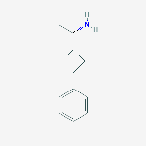 molecular formula C12H17N B2732436 (1S)-1-(3-Phenylcyclobutyl)ethanamine CAS No. 2248201-64-9