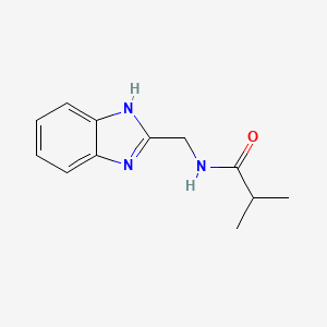 molecular formula C12H15N3O B2732442 N-(1H-benzimidazol-2-ylmethyl)-2-methylpropanamide CAS No. 500269-41-0