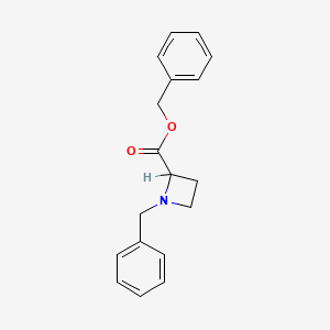 molecular formula C18H19NO2 B2732450 Benzyl 1-benzylazetidine-2-carboxylate CAS No. 1290974-13-8