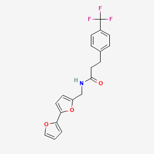 N-({[2,2'-bifuran]-5-yl}methyl)-3-[4-(trifluoromethyl)phenyl]propanamide