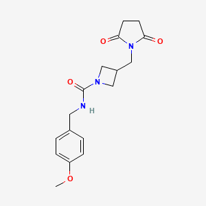 3-((2,5-dioxopyrrolidin-1-yl)methyl)-N-(4-methoxybenzyl)azetidine-1-carboxamide