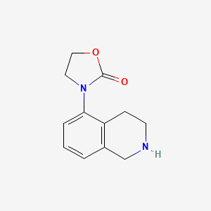 B2732509 3-(1,2,3,4-Tetrahydroisoquinolin-5-yl)-1,3-oxazolidin-2-one CAS No. 1247769-61-4