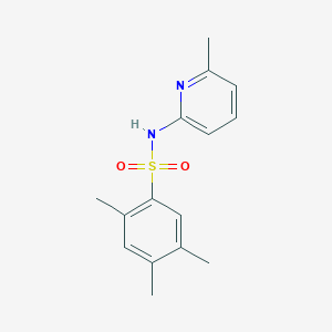 molecular formula C15H18N2O2S B273251 2,4,5-trimethyl-N-(6-methyl-2-pyridinyl)benzenesulfonamide 
