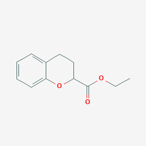 molecular formula C12H14O3 B2732553 Ethyl Chroman-2-carboxylate CAS No. 24698-77-9; 51939-71-0