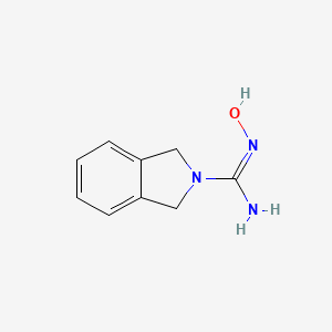 molecular formula C9H11N3O B2732581 N'-羟基-1,3-二氢异喹啉-2-甲酰胺 CAS No. 1251500-51-2