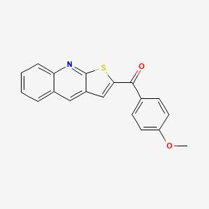 molecular formula C19H13NO2S B2732583 (4-甲氧基苯基)(噻吩[2,3-b]喹啉-2-基)甲酮 CAS No. 866144-18-5