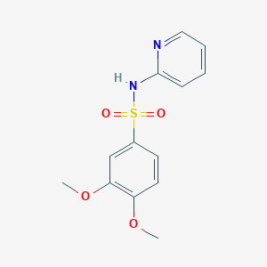 molecular formula C13H14N2O4S B273261 3,4-dimethoxy-N-(2-pyridinyl)benzenesulfonamide 