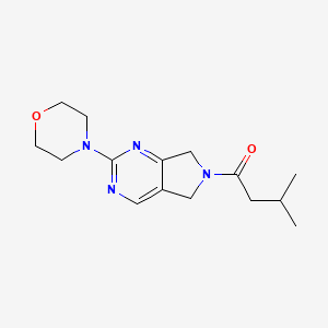 3-methyl-1-(2-morpholino-5H-pyrrolo[3,4-d]pyrimidin-6(7H)-yl)butan-1-one
