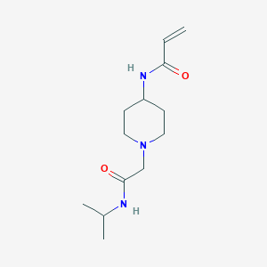 molecular formula C13H23N3O2 B2732627 N-(1-{[(propan-2-yl)carbamoyl]methyl}piperidin-4-yl)prop-2-enamide CAS No. 2094244-91-2
