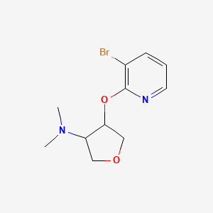 4-[(3-bromopyridin-2-yl)oxy]-N,N-dimethyloxolan-3-amine